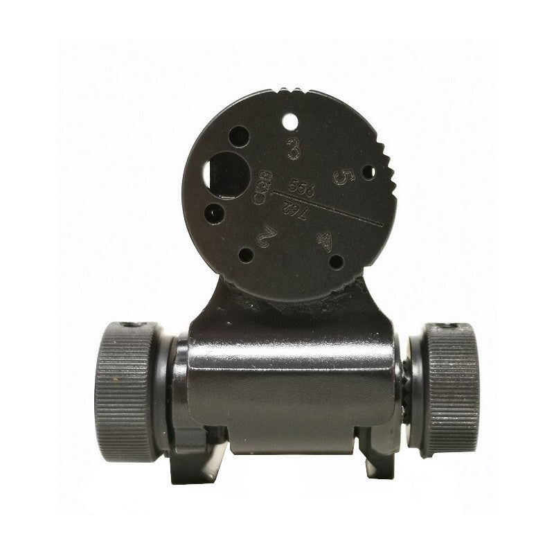 Folding adjustable sights for Picatinny base | with fiber optics