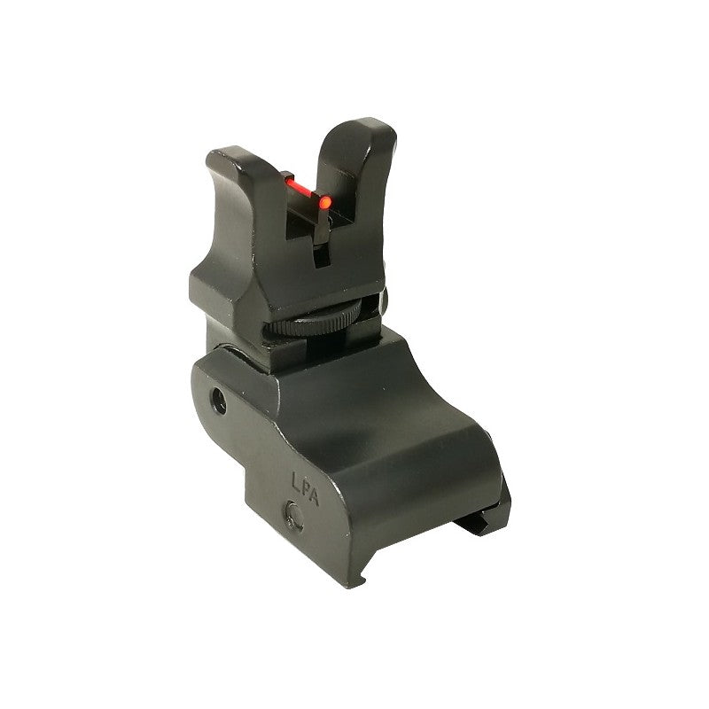 Folding adjustable sights for Picatinny base | with fiber optics