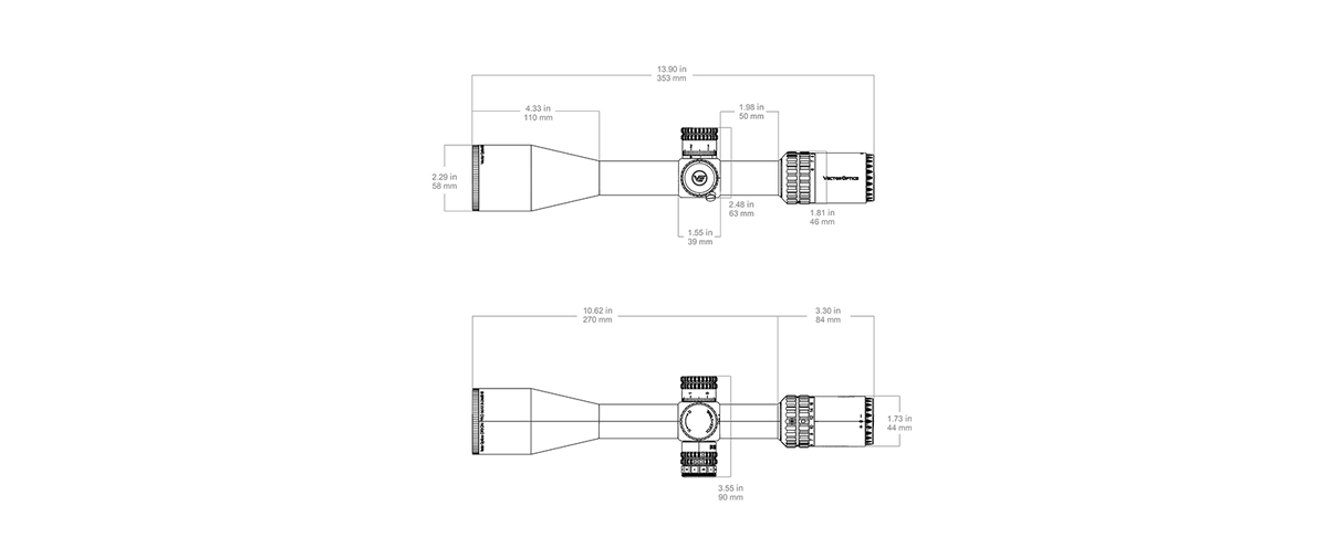 Vector Optics Orion Pro Max 6-24x50 MIL HD FFP rifle scope