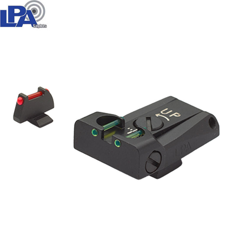 Beretta Stock, Brigader, Billenium adjustable sight set with fiber optics LPA