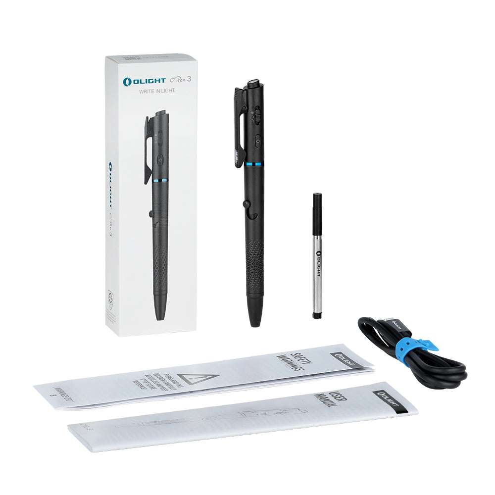 Olight O’Pen 3 | multifunctional penlight | 120 lm + green laser - Black
