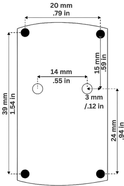 Vortex Venom footprint standard