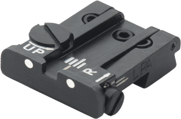 1911 [LPA Cut] adjustable rear sight | white dots