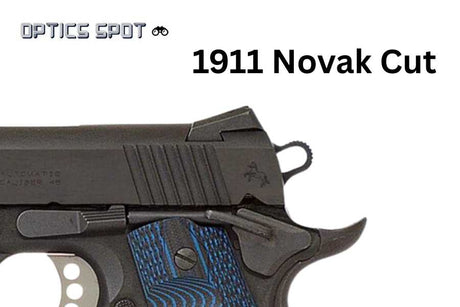 1911 [Novak Cut] adjustable rear sight | with fiber optics