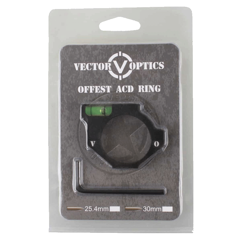1 inch [25.4 mm] offest bubble level for rifle scope