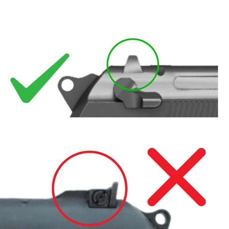 Beretta 92 96 98 M9A1 M9A3 Taurus PT99 red dot mount | Vortex Venom footprint