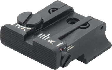 CZ 75B, CZ P-01, CZ 75 SP-01 fully adjustable rear sight | grooved