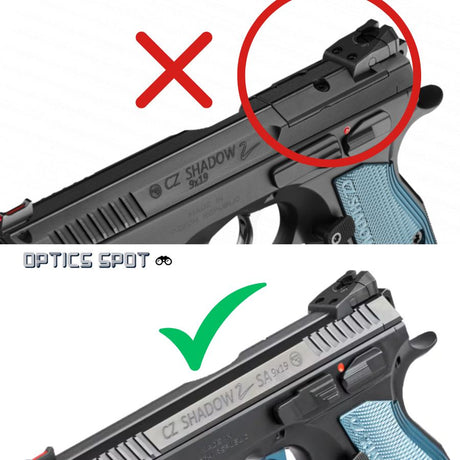 CZ Shadow 2, CZ 75 SP-01 Shadow red dot mount | Shield RMSc footprint