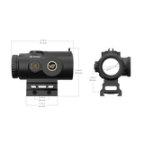 Vector Optics Paragon 4x24 ultra compact prism rifle scope Vector Optics