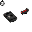 Sights for Glock [G17 G19 G26 & other] with fiber optics | type