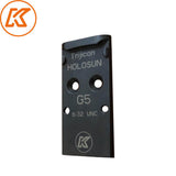 Steel red dot plate for Glock MOS | Trijicon RMR footprint