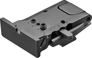 Tanfoglio Match, Stock & Custom fully adjustable rear sight | grooved with 3 points