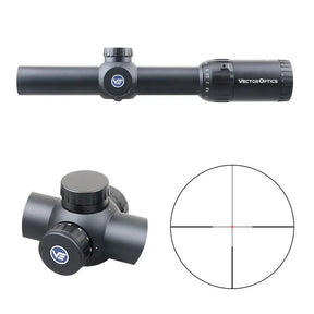 Vector Optics Constantine 1-10x24 Fiber Center Dot riflescope