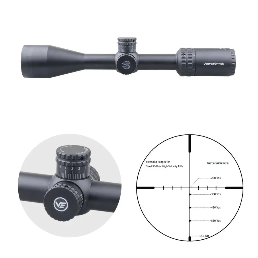 Vector Optics Hugo 3-12x44 SFP riflescope