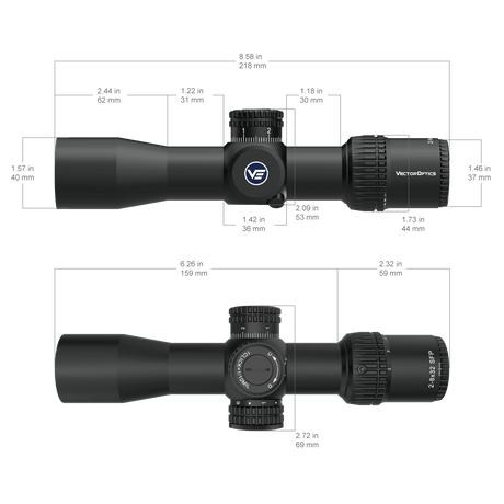 Vector Optics Veyron 2-8x32IR compact rifle scope