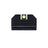 Walther PDP tall sights | with tritium - Yellow