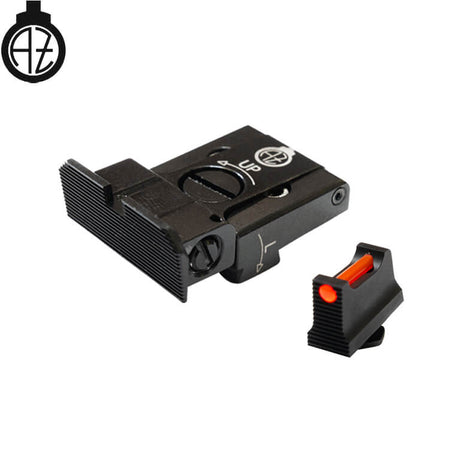 Walther PDP low adjustable sights with fiber optics | type