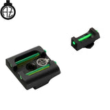 Walther PDP low sights with fiber optics | type B