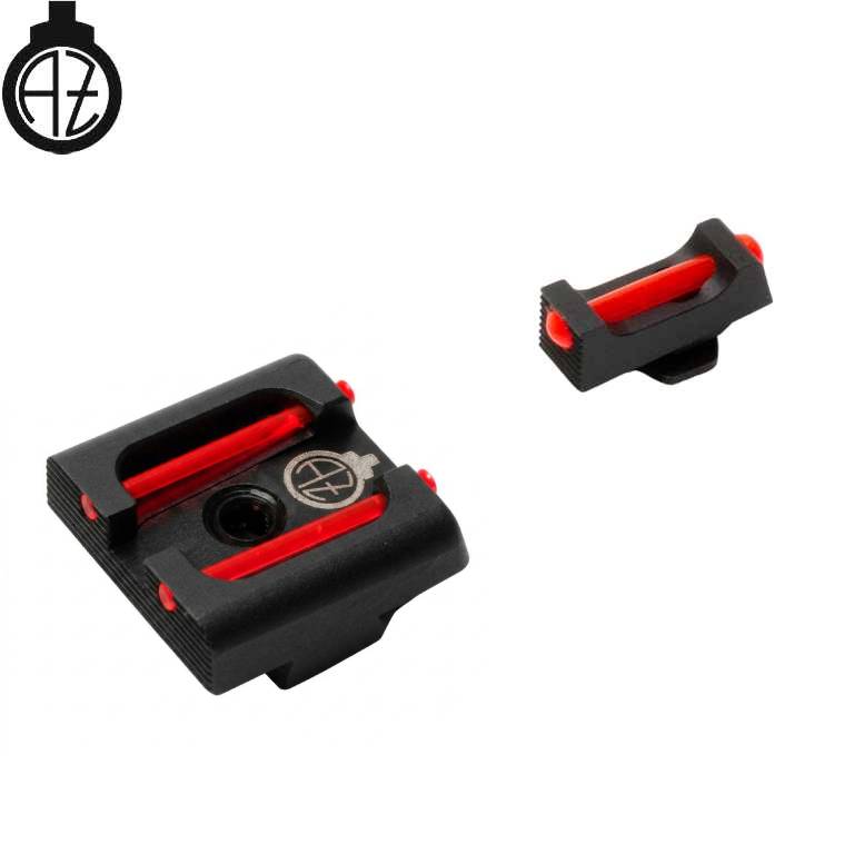 Walther PDP low sights with fiber optics | type B