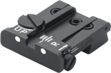 Browning Hi-Power [Sport Vigilante Mark III Practical HP40] adjustable rear sight | white dots