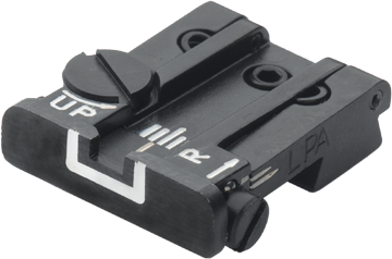 Browning Hi-Power [Sport Vigilante Mark III Practical HP40] adjustable rear sight | white lines