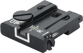 Browning Hi-Power Vigilante adjustable rear sight | white lines