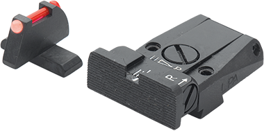 FN 502 adjustable sights | fiber optic