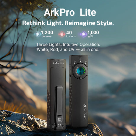 Olight ArkPro Lite | flat 3-in-1 EDC flashlight | 1 200 lm