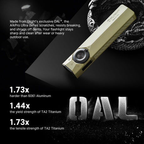 Olight ArkPro Ultra | flat 4-in-1 EDC flashlight | 1 700 lm - Olive Green