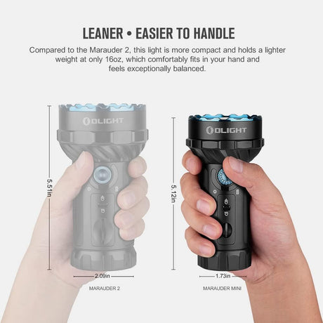 Olight Marauder Mini | multi-color rechargeable flashlight | 7 000 lm
