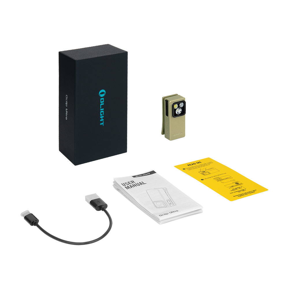 Olight Oclip Ultra | 3-in-1 clip-on EDC light | 530 lm - Olive Green