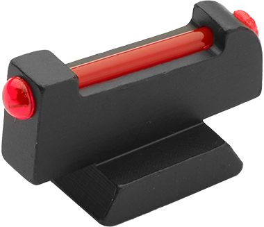 S&W revolver [686 629 19 66 586 & other] adjustable sights [silver; pin-front sight] | fiber optic