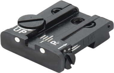 Sig P226 LDC adjustable rear sight | white dots