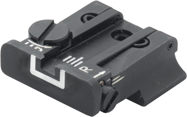 Smith & Wesson [Cal. 10 Cal. 45 3rd Gen] adjustable rear sight | white lines