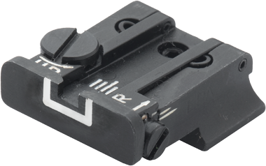 Smith & Wesson [Cal. 9 Cal. 40 3rd Gen & 1911E Cal. 45] adjustable rear sight | white lines